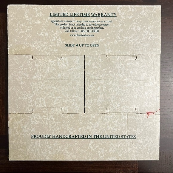 Vintage Christmas Decorative Tile Trivet Snowman Family - Picture 6 of 9